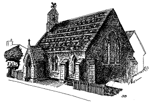Hempton Church external sketch