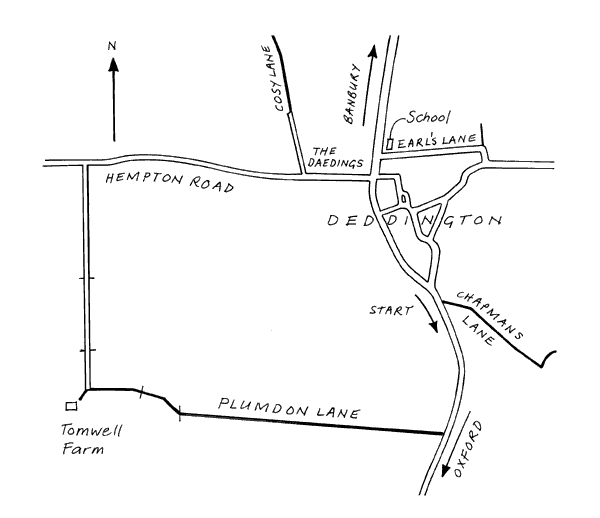 Map of western circuit walk