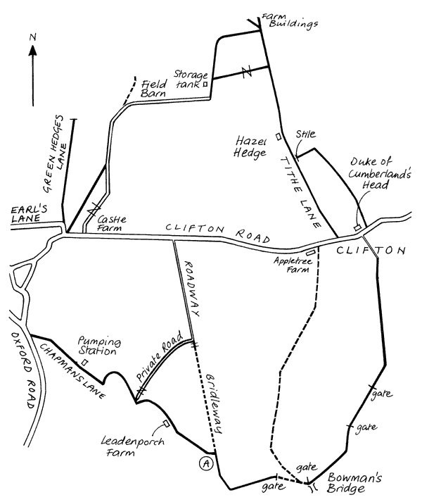 Map of grand tour walk