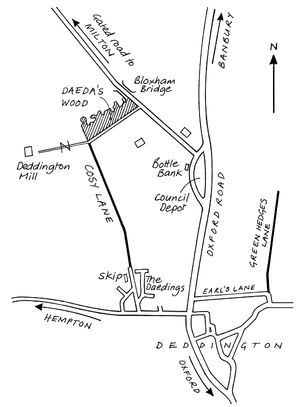 Map of north and south walk