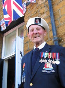 Sid Berry with medals